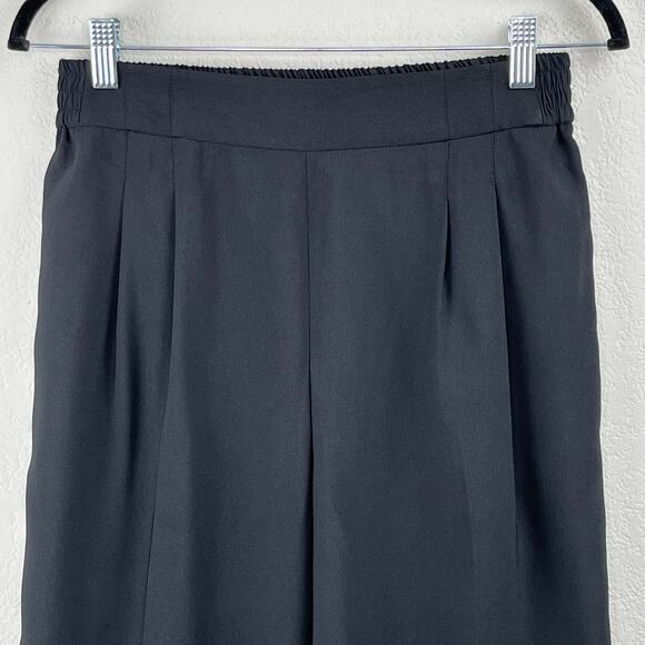 Chelsea28 Black Pleated Pull On High Rise Casual Summer Dress Shorts Small NWOT - Picture 4 of 12